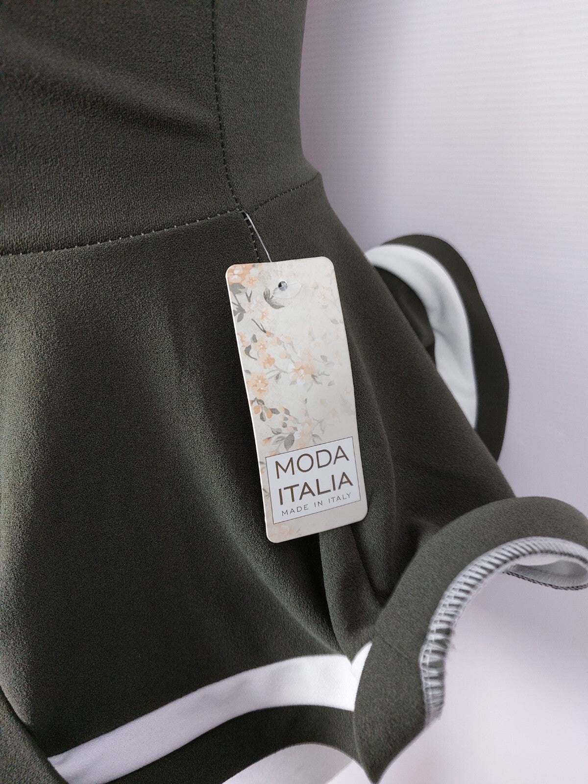 EK3409 Damen Top von Moda Italia, oliv, Gr. 343