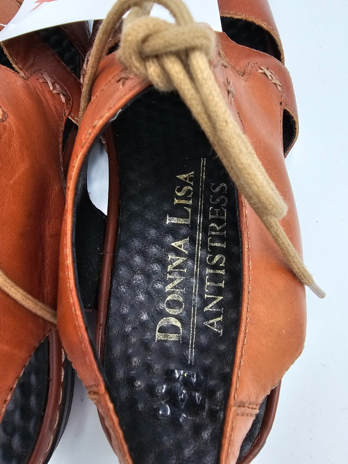 ES0162 Damen Sandalen von Donna Lisa, braun, Gr. 404