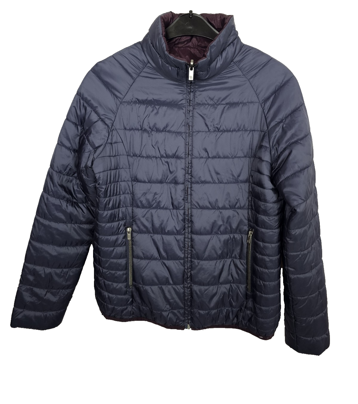 EK8498 Damen Wendejacke weinrot/dunkelblau, Gr. Ca.M0