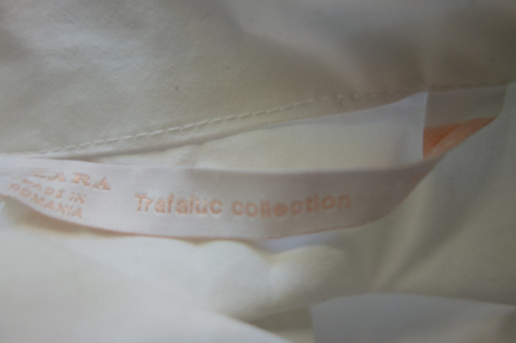 EK2562 Damen Bluse von zara Trafaluc, weiß, Gr. S4