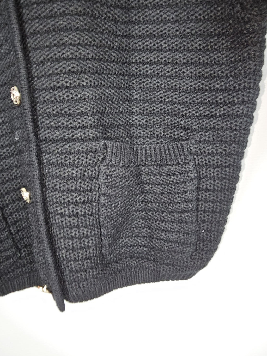 EK1719 Damen Strickjacke, schwarz, Gr.XL2