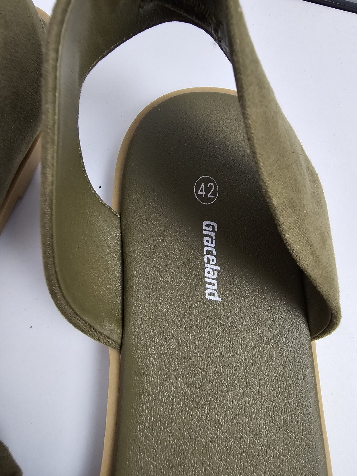 ES170 Damen Schuhe Graceland Gr.42 Oliv Grün2