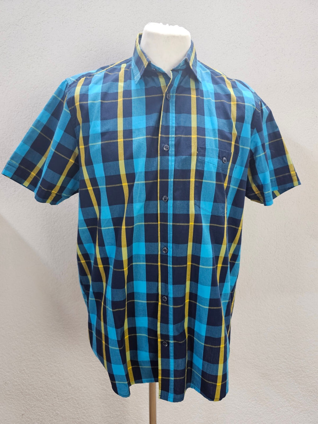 EK6023 Herren Hemd von Watsons, blau-gelb, Gr.L (41/42)0