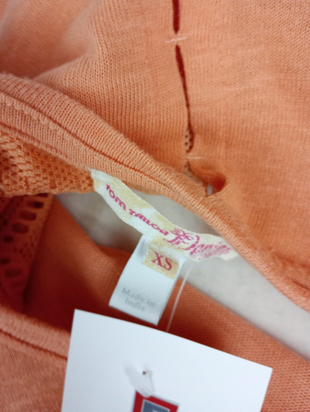 EK0379 Damen Shirt von Tom Tailor, pastellorange, Gr. XS8