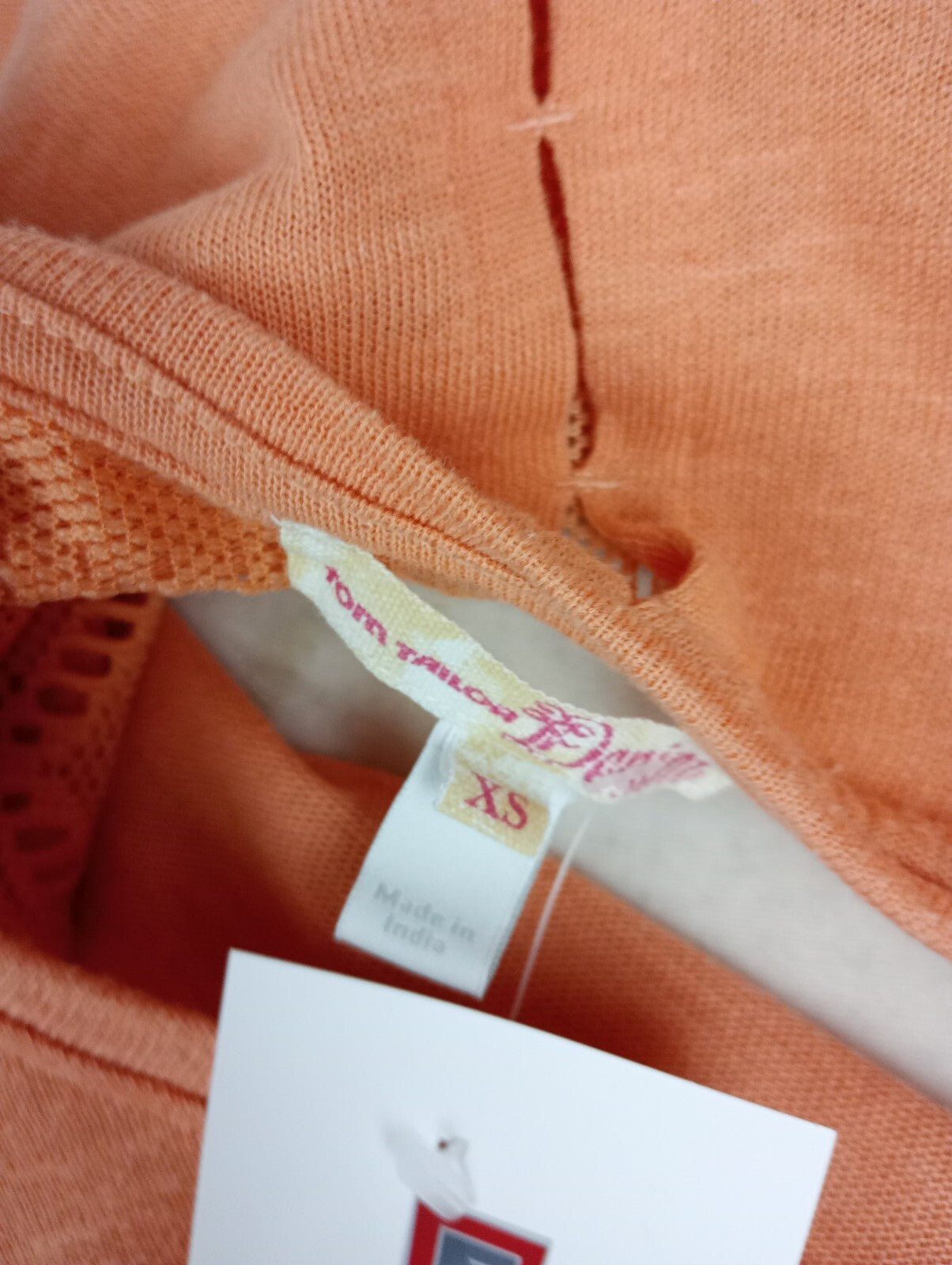 EK0379 Damen Shirt von Tom Tailor, pastellorange, Gr. XS8