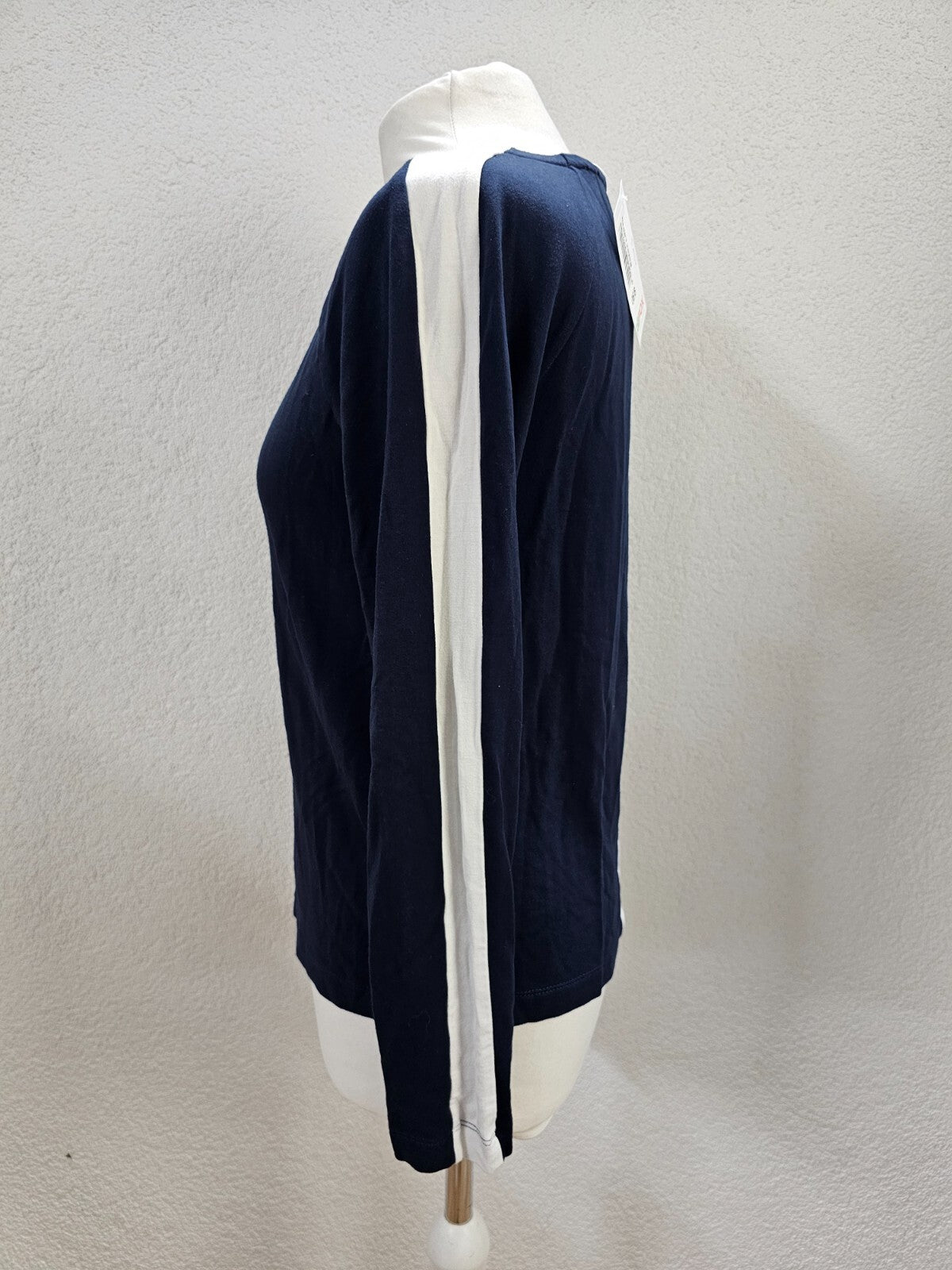 EK5897 Damen Langarmshirt von Street One, blau/weiß, Gr. 342