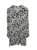 EK8154 Damen Kleid, schwarz-weiß, Gr.M0