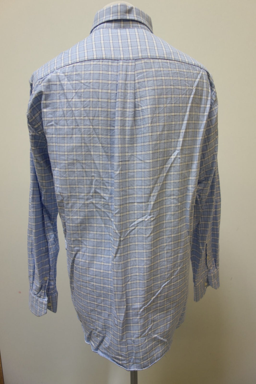 EK3653 Herren Hemd von George Hellison, blau/weiß kariert, gr. 423
