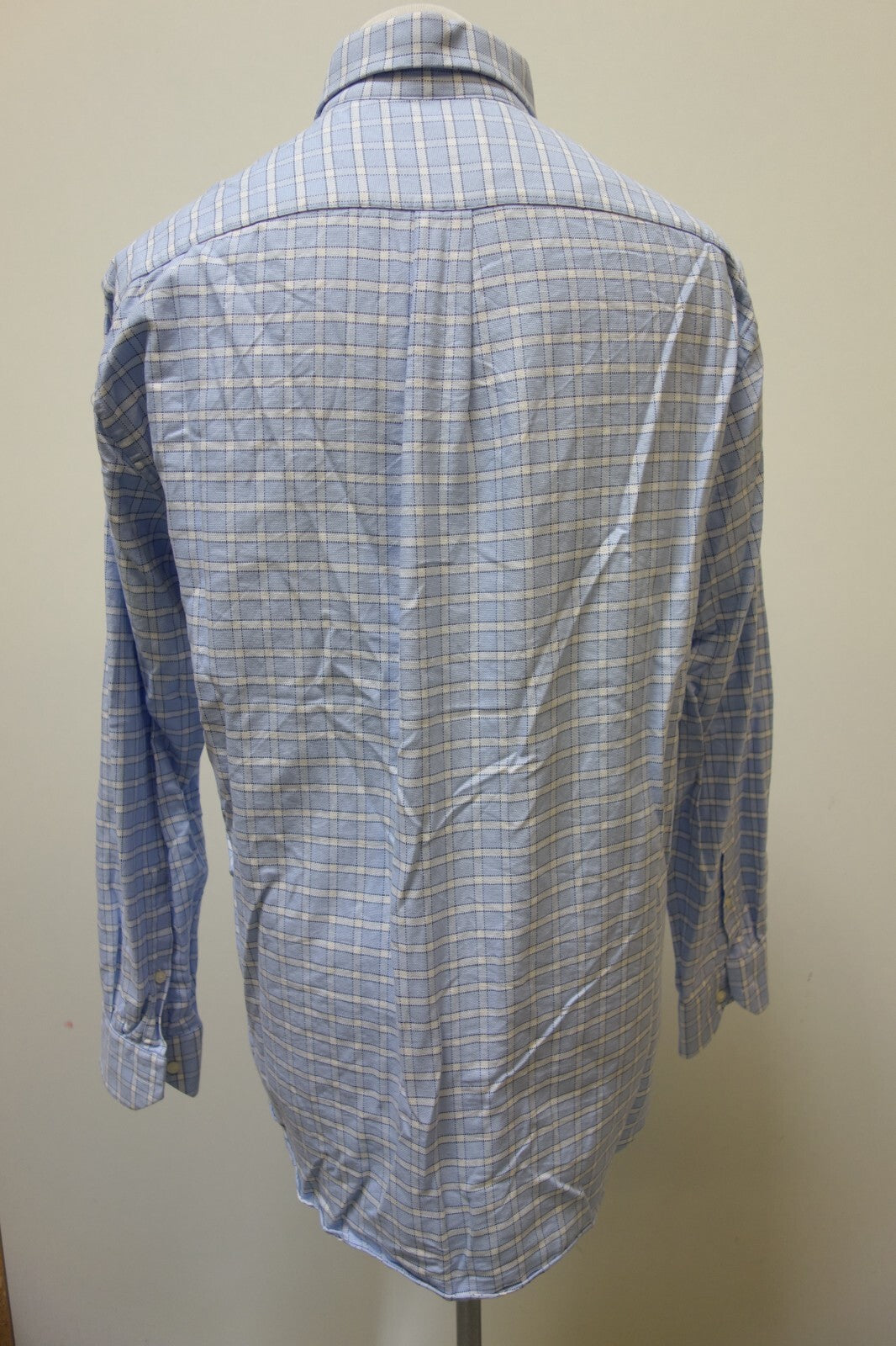 EK3653 Herren Hemd von George Hellison, blau/weiß kariert, gr. 423