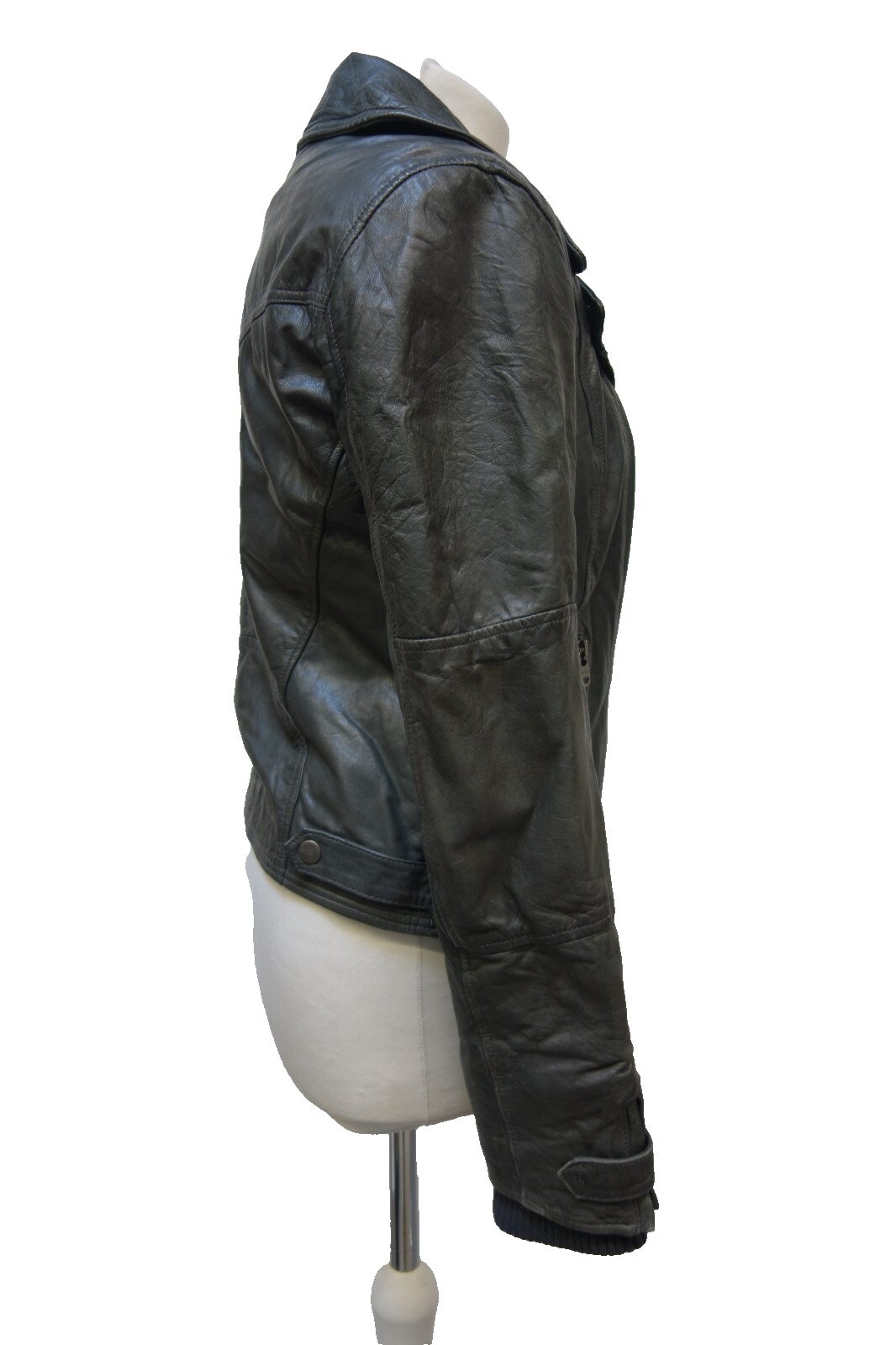 EK2465 Damen Lederjacke von Esprit, dunkerlgrau, gr. 362