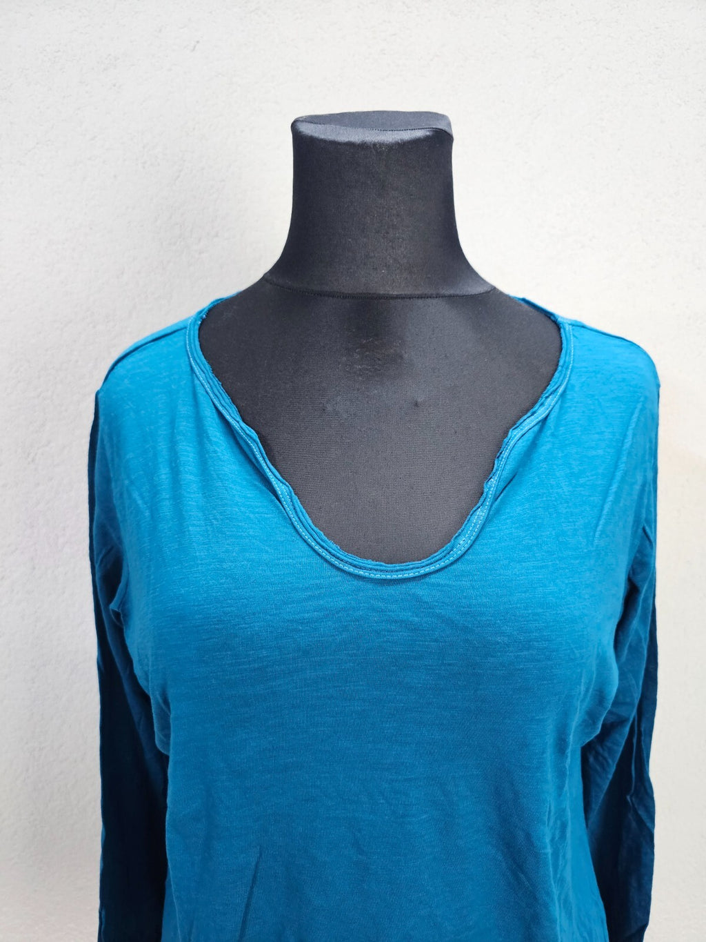 EK6045 Damen Langarmshirt von Woman by Tchibo, blau, Gr.44/461