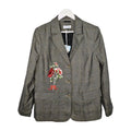 EK11316 Damen Blazer von Himmelblau, Braun, Gr. 420