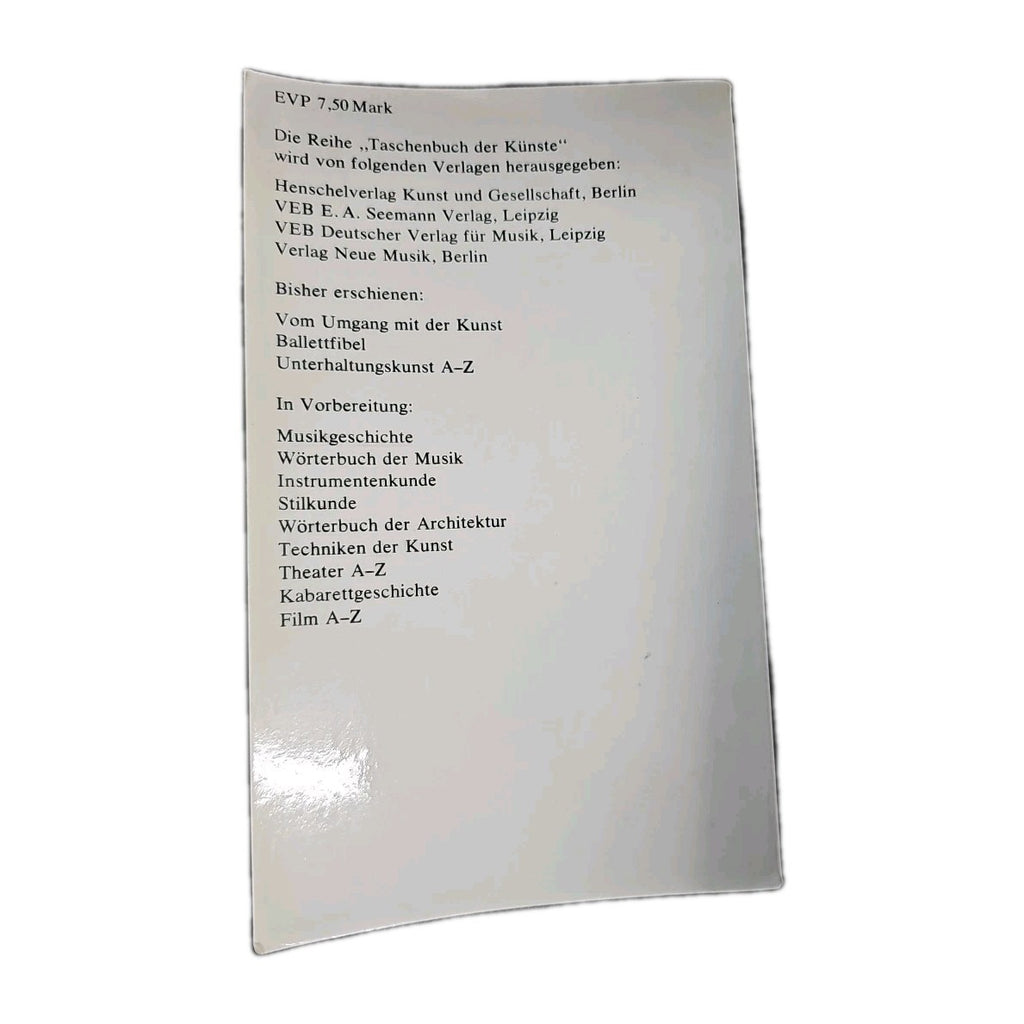 EB4170 Taschenbuch der Künste, Erlebnis Musik1