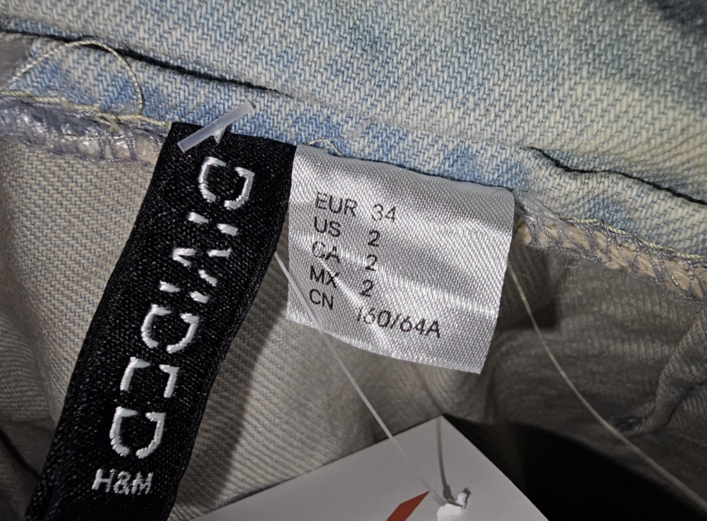 EK7907 Damen Rock von H&M,  Hellblau, Gr. 342