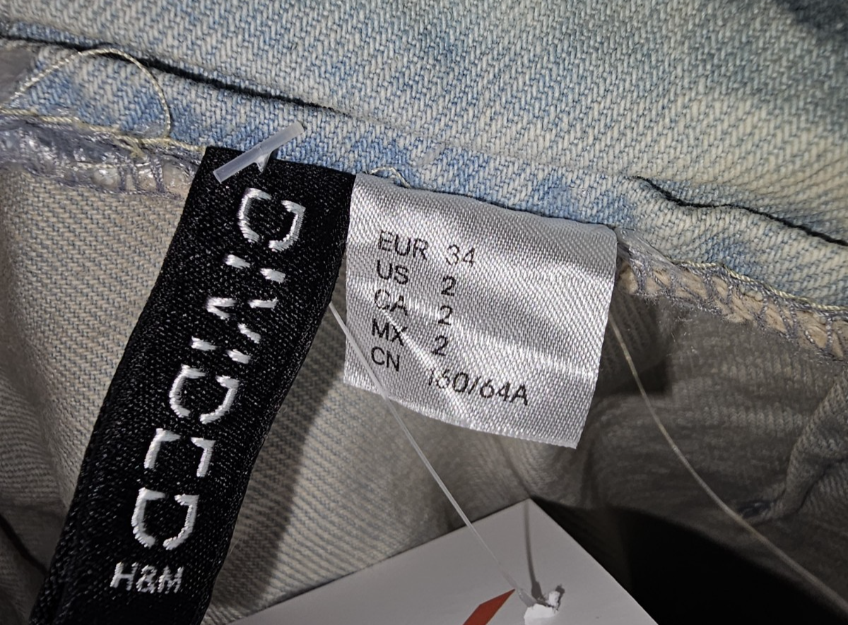 EK7907 Damen Rock von H&M,  Hellblau, Gr. 342