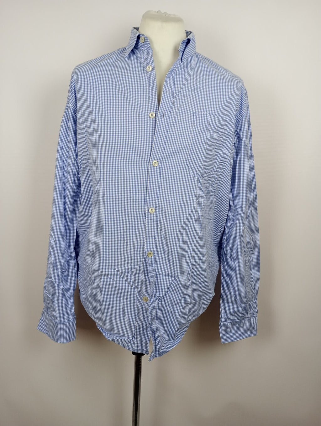 EK5303 Herren Hemd von Luciano, blau/weiß kariert, Gr. L0
