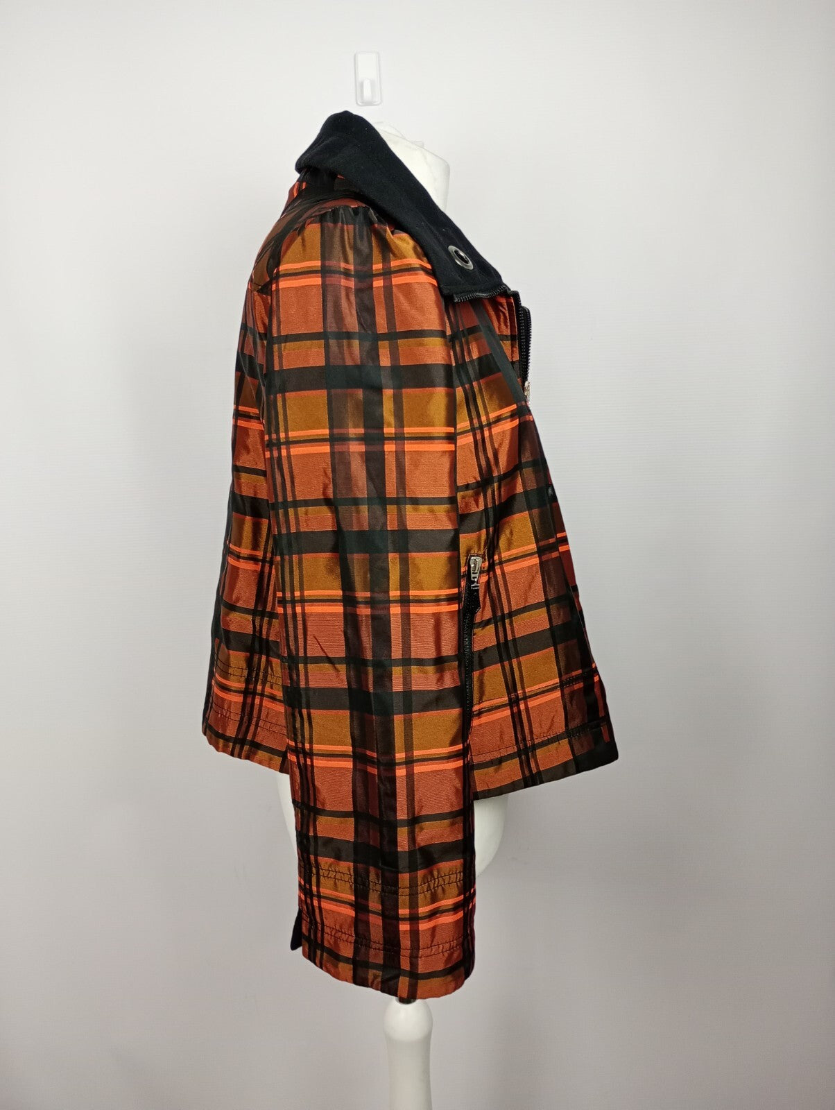 EK5324 Damen Jacke von Tuzzi, kariert, schwarz/orange/bronze, Gr. 405