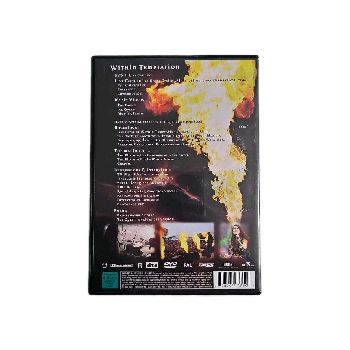 EB4230 Mother Earth Tour von Within Temptation (DVD, 2003)3