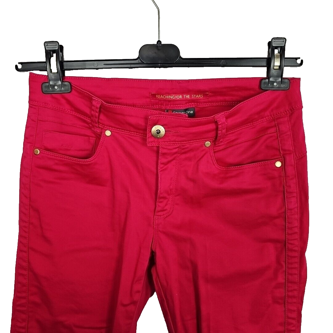 EK5492 Damen Jeans von Street One, Rot,Gr. 36/261