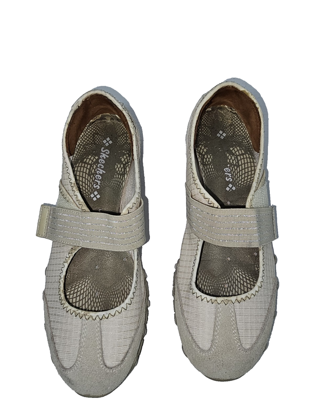 ES744 Damen Halbschuh von Skechers, Beige, Gr.36 Leder1