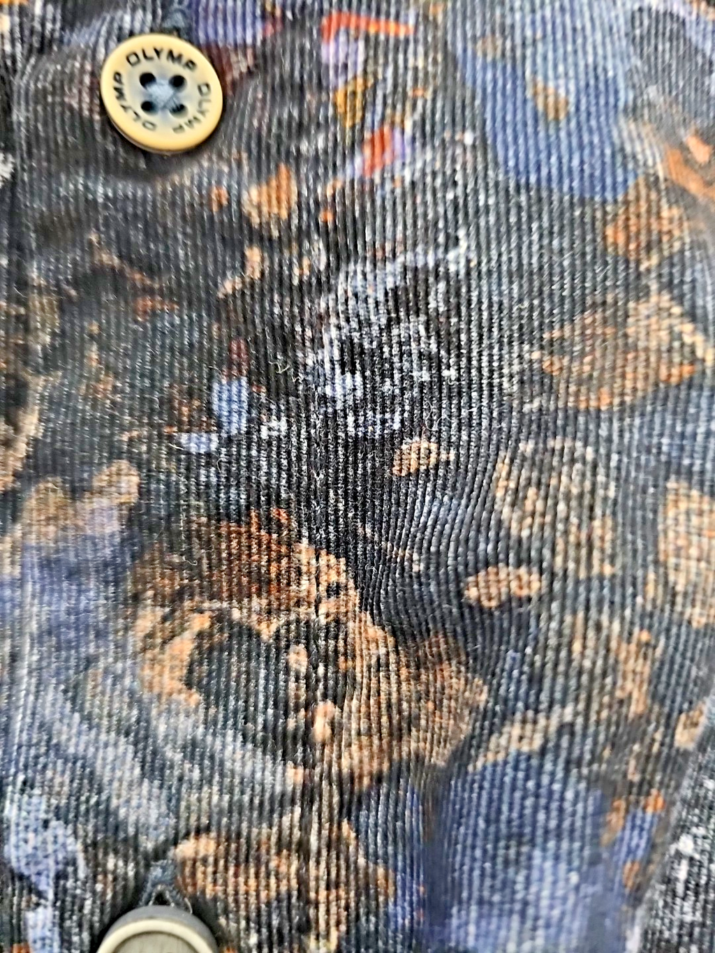 EK 1719 Herren Hemd Olymp Blau  geblümt Gr.XXL Modern Fit3