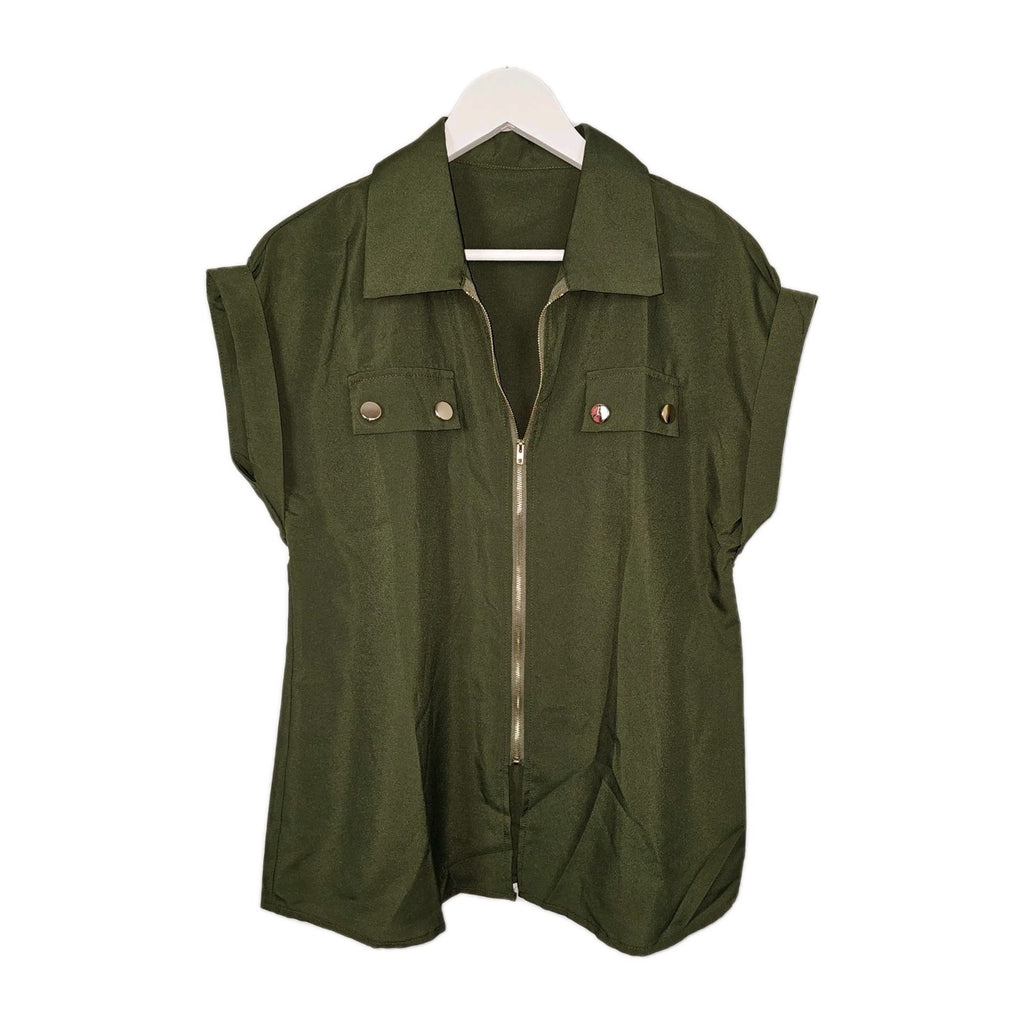 EK10968 Damen Bluse, grün, Gr.L0