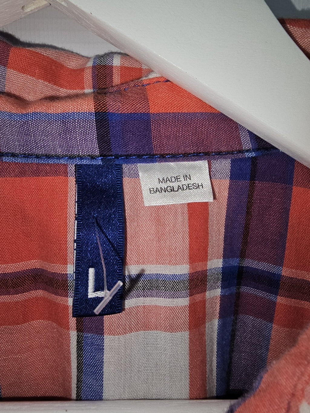EK6100 Herren Hemd von H&M, rot-blau, Gr.L2