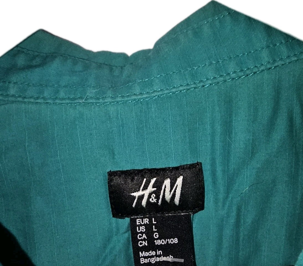 EK8774 Herren Hemd von H&M, grün, Gr.L1