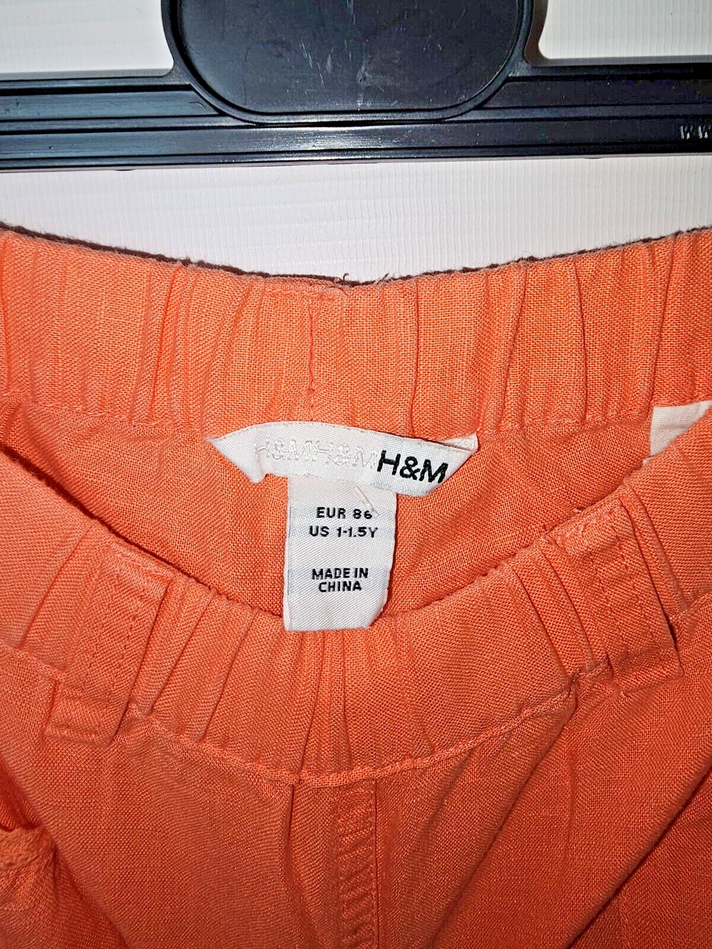 EK6739 Mäadchen Stoffhose von H&M, Orange, Gr.861