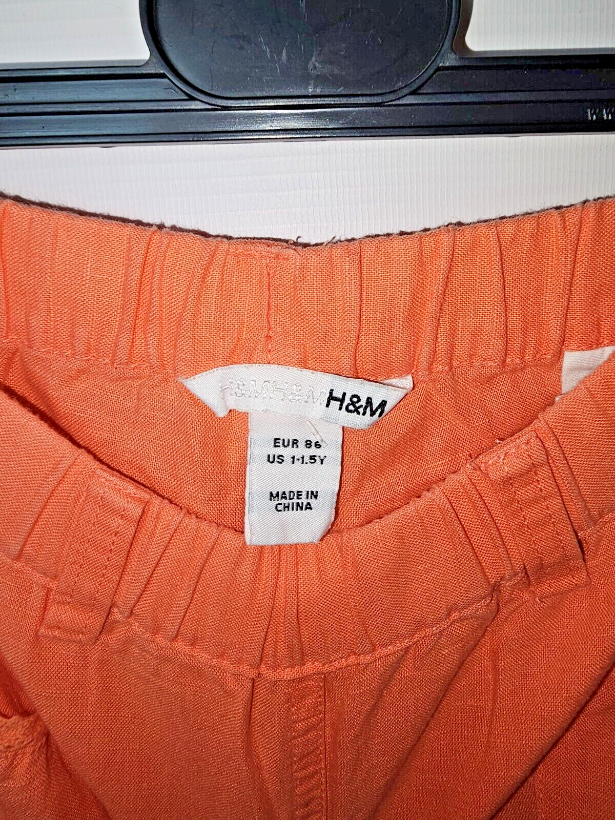 EK6739 Mäadchen Stoffhose von H&M, Orange, Gr.861