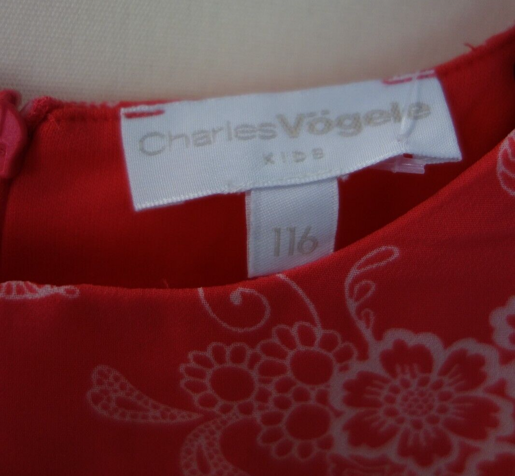 EK2591 Damen Kleid von Charles Vögele, rot, Gr.1162