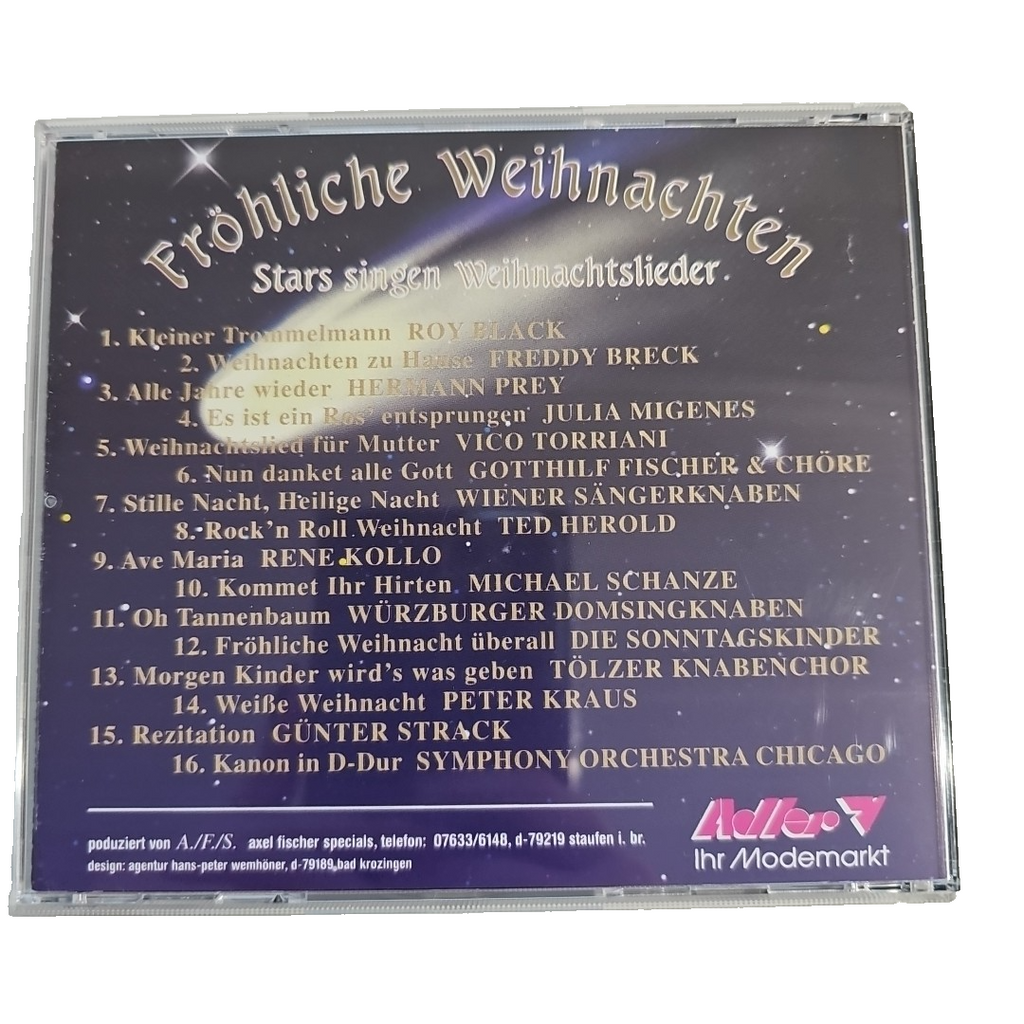 EB3097 Fröhliche Weihnachten, Stars singen Weihnachtslieder CD OVP1