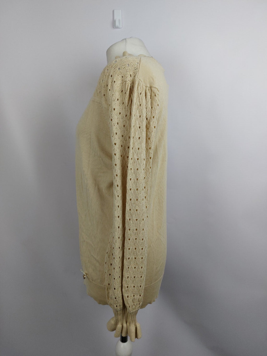 EK2527 Damen Pullover von Himmelblau, beige, Gr.383