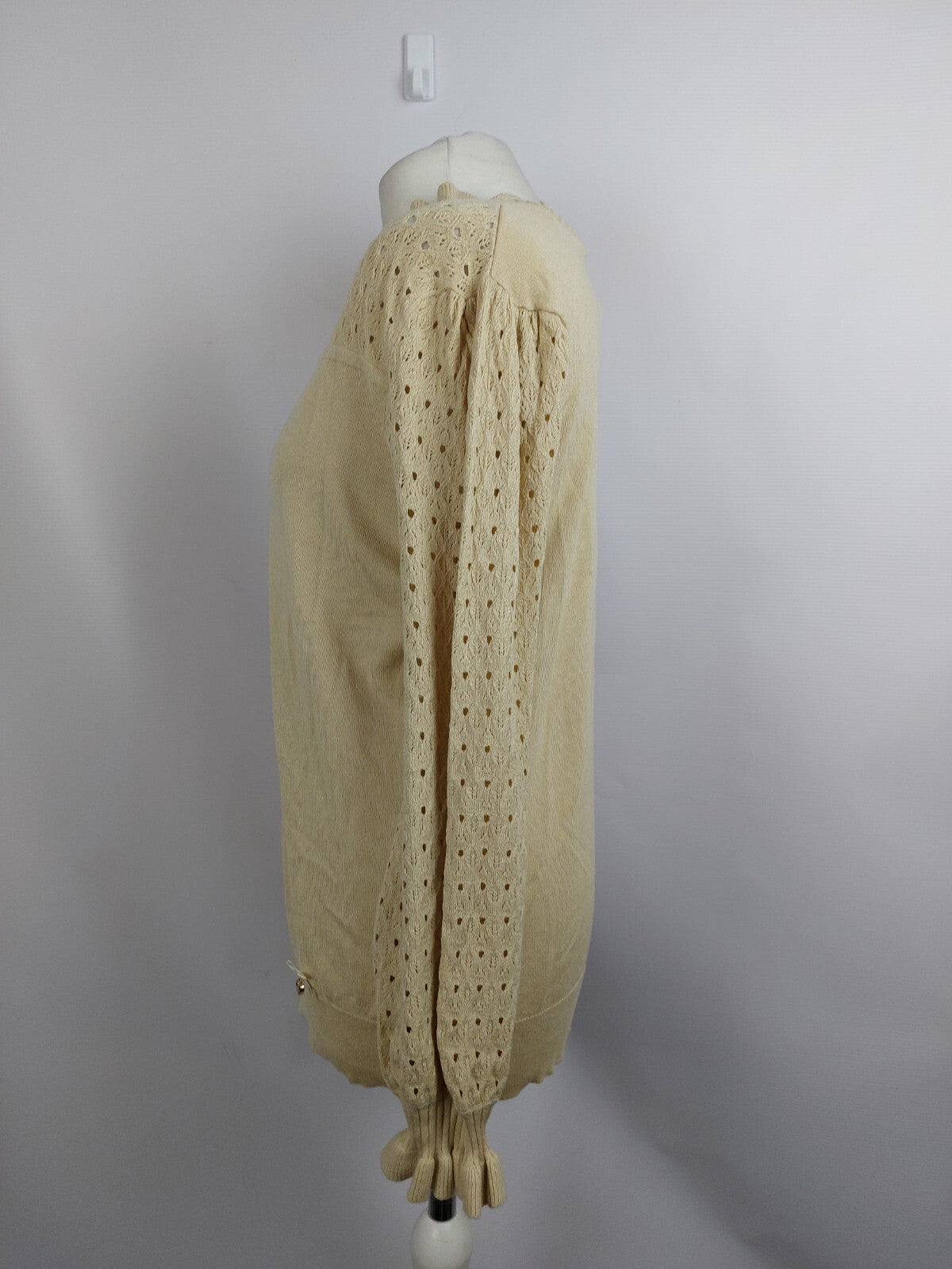 EK2527 Damen Pullover von Himmelblau, beige, Gr.383
