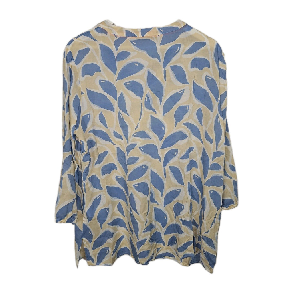 EK10058 Damen Bluse von Estelle Jolie, beige-blau, Gr.443