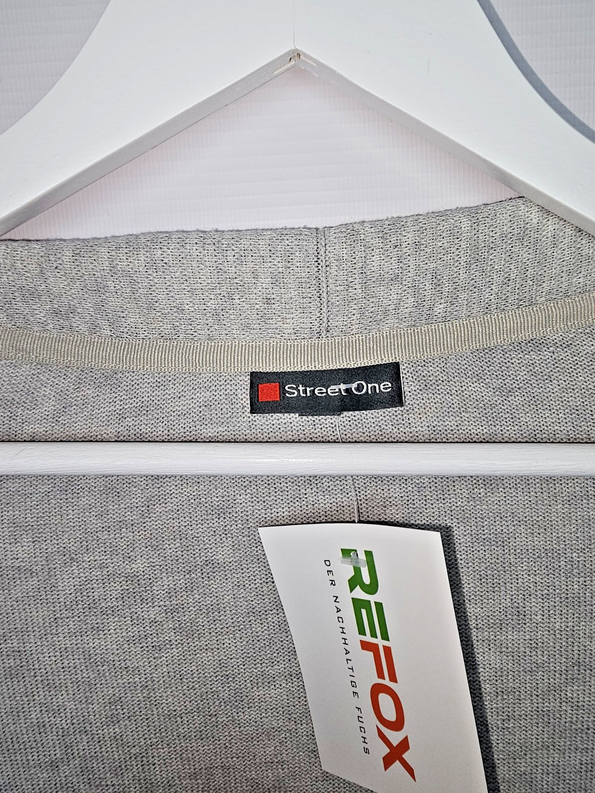 EK7139 Damen Strickjacke von Street one, Grau, Gr.362