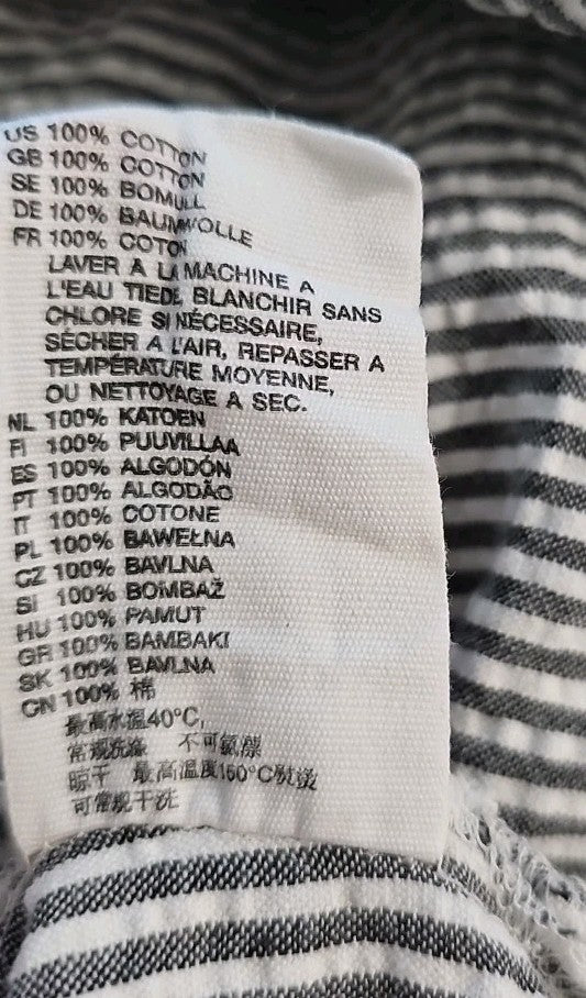EK9656 Damen Kleid von H&M, grau-weiß, Gr.365