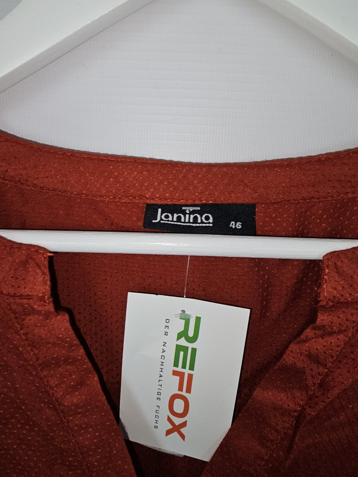 EK9058 Damen Bluse von Janina, Rot-Orange, Gr. 463