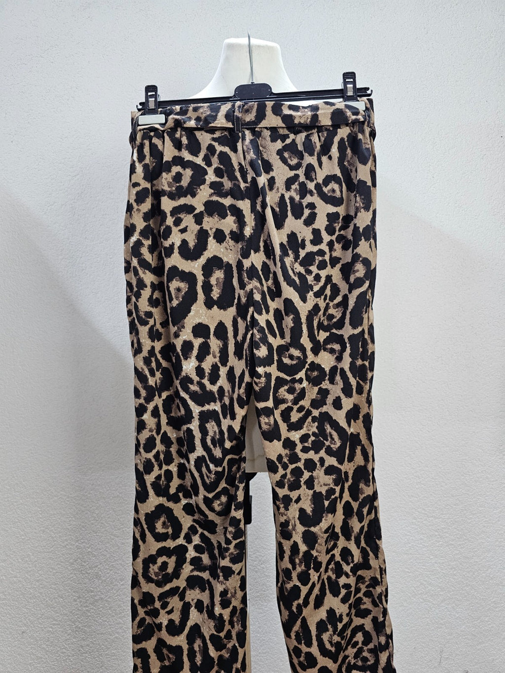 EK6063 Damen Hose von SheIn, braun-schwarz, Leo-Muster, Gr.S4