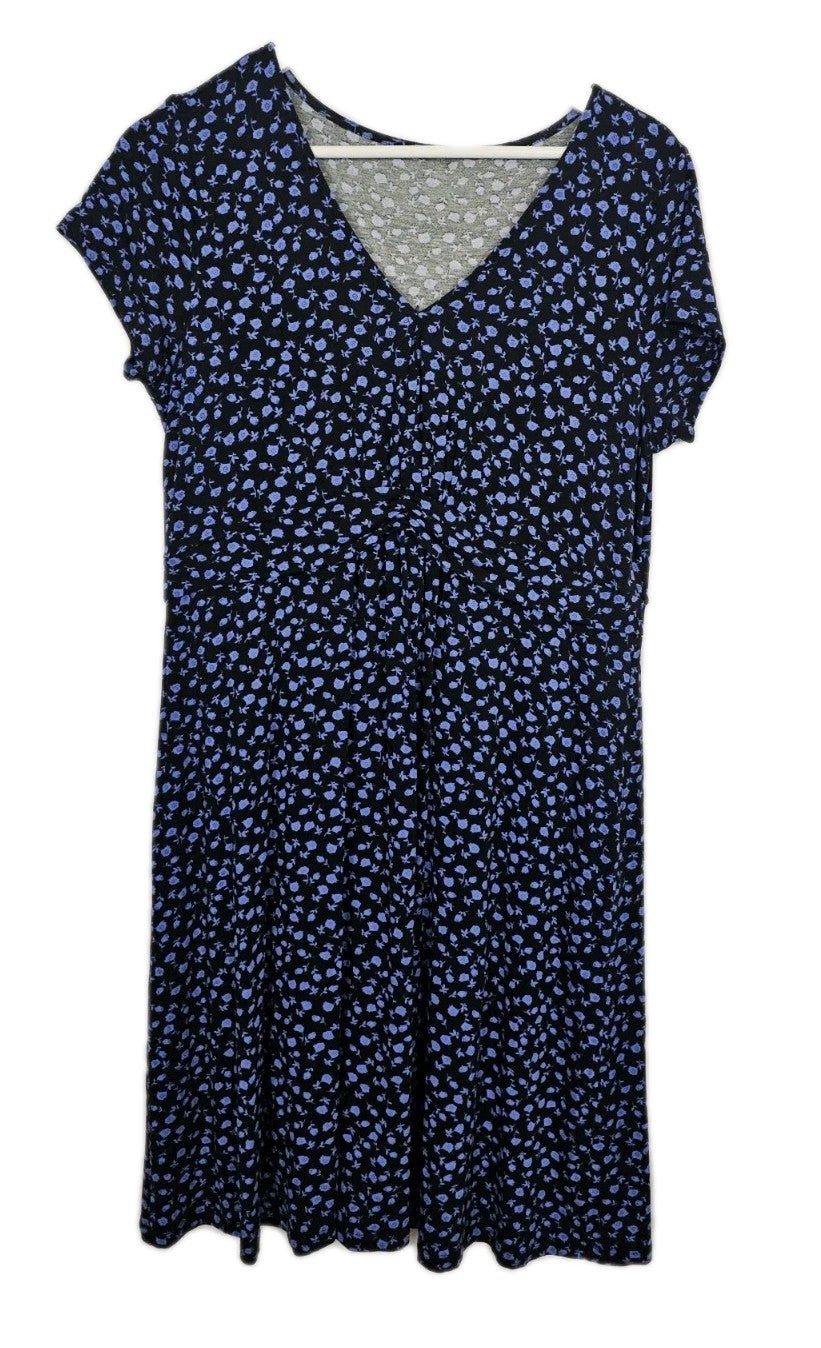 EK9582 Damen Kleid, Dunkelblau/Schwarz, Gr. Ca 440