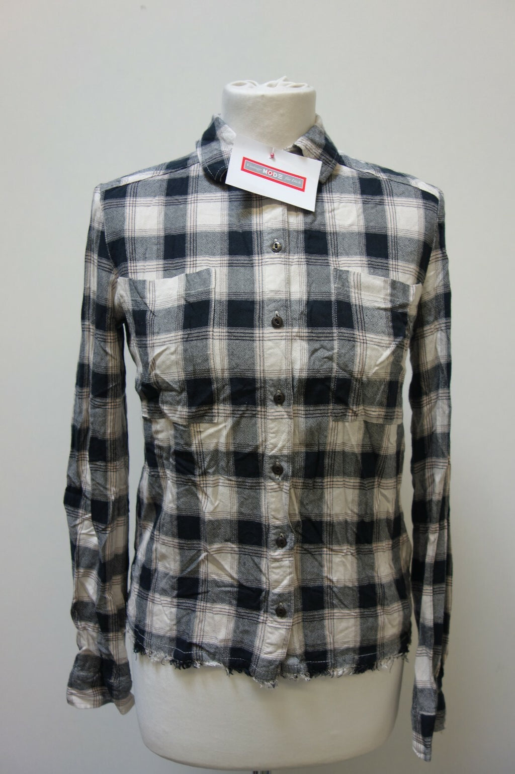 EK0647 Damen Bluse von marc O Polo denim, kariert, S0