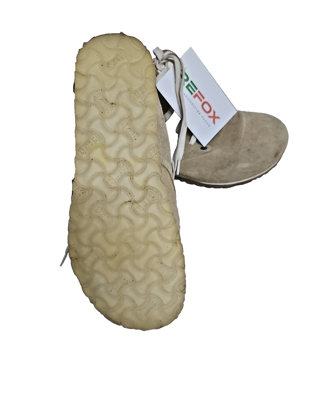 ES235 Birkenstock Wildlederschuhe Beige Gr 37 Echt Leder4