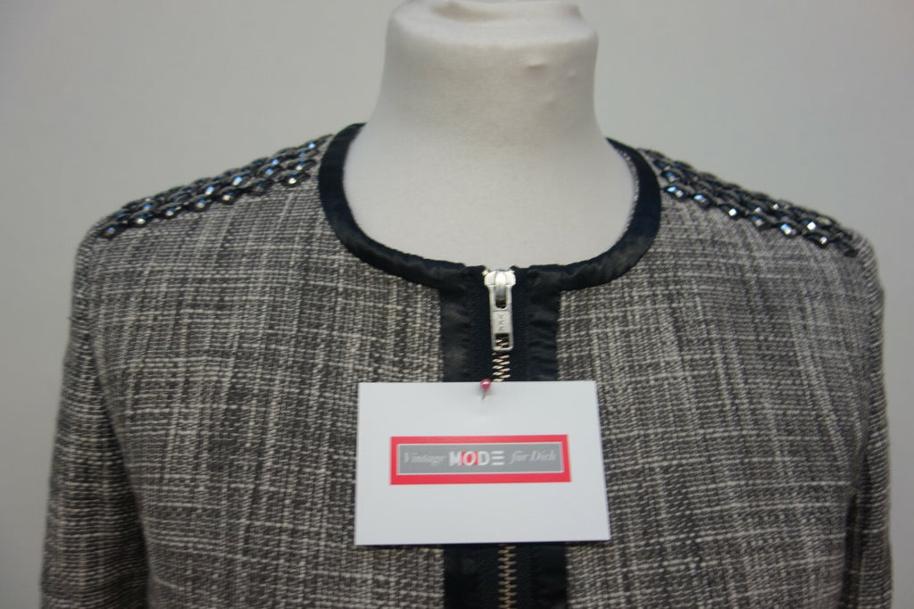 EK1606 Damen Jacke kurz von H&M, grau, Gr. 381