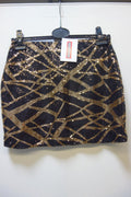 EK3525 Damen Rock von Arden B. Gr. 36, Schwarz/Gold0