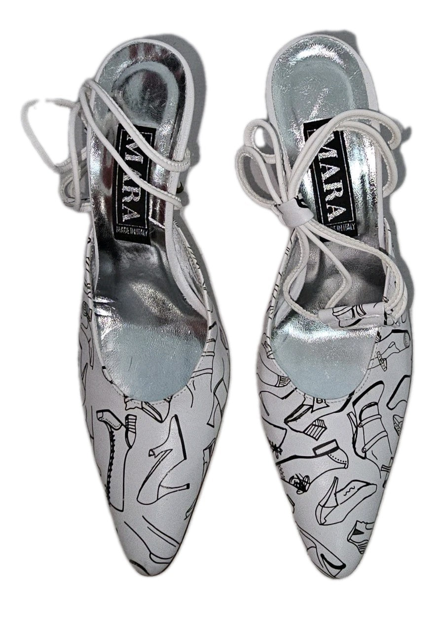 ES93 Damen Stiletto von Mara, Schwarz/Weiß, Gr. 381