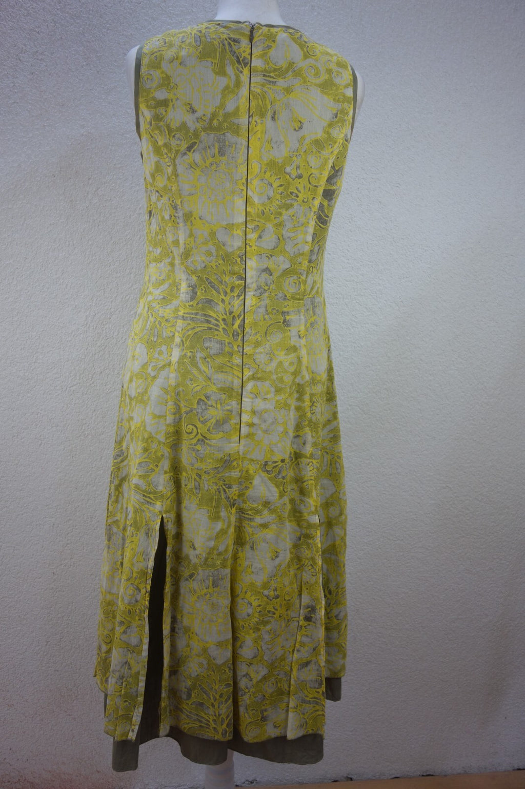 EK0552 Damen Kleid von Betty Barclay, gelb perlbeige gemustert, Gr.383