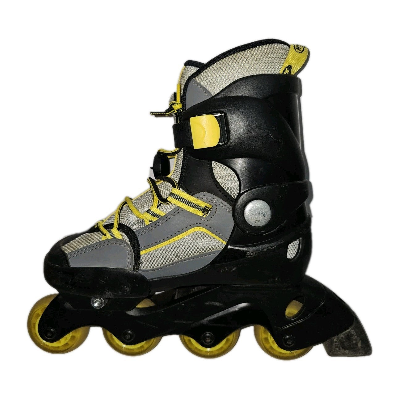 ES789 Unisex Inliner von HySkate Junior, gelb-schwarz, Gr.37-395