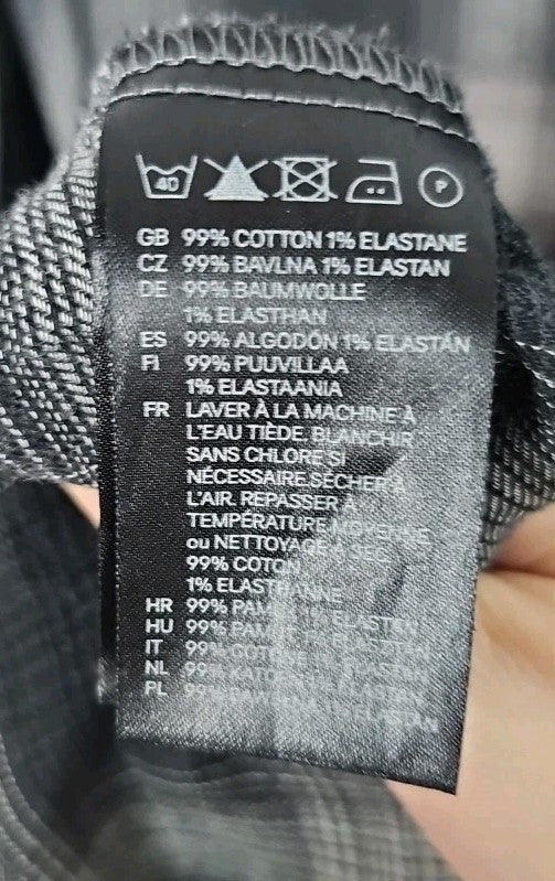 EK10032 Damen Jacke Gr.42 Grau Karriert2
