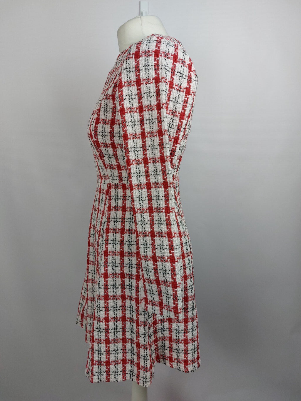 EK4616 Damen Kleid von Cream&Ronge, rot-weiß, Gr. S3