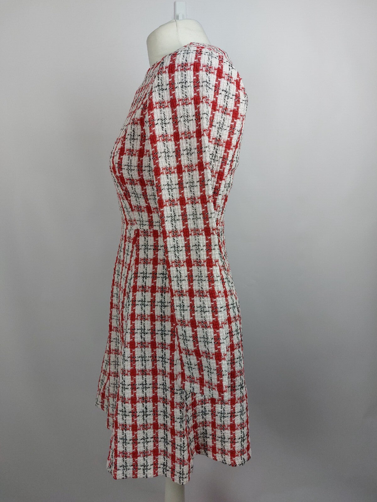 EK4616 Damen Kleid von Cream&Ronge, rot-weiß, Gr. S3